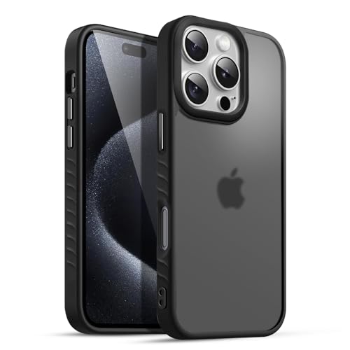 Image of KARWAN️ Shockproof Back Case Cover for iPhone 16 Pro Max | Camera Protection Bump |Shockproof Back Case Cover for iPhone 16 Pro Max - Black