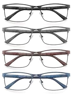 Modfans MST004 Okulary do Czytania Metalowe 4 sztuki