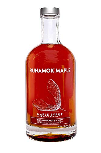 Runamok Maple Sugarmaker's Cut - Traditional Grade A Maple Syrup, Amber Color, Rich Taste | Real Maple Syrup & 100% Natural | Classic Breakfast & Pancakes Syrup | 25.36 Fl Oz (750mL)
