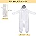 ECKXCH Bee Suit for Men Women,Beekeeper Suit with Beekeeping Gloves,Beekeeping Suit with Veil Hood,Polycotton Bee Keeper Suit,Bee Keeping Suit XL