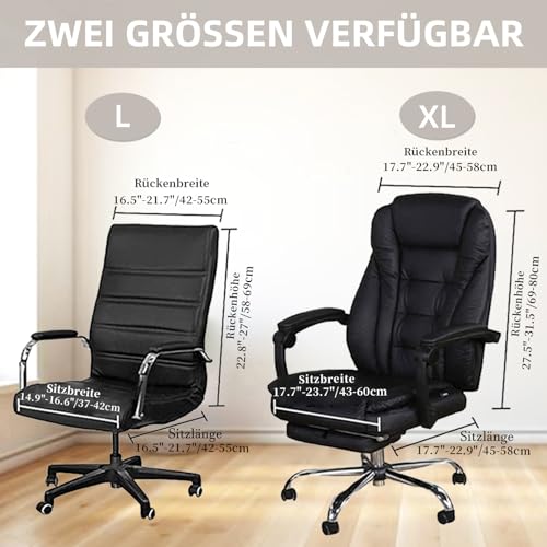 Alishomtll Samt Bürostuhl Bezug mit Armlehne Stretch Stuhlhussen Gaming Stuhl Bezug Abnehmbare Sessel Überzug Elastische Stuhlbezüge für Bürostuhl Computer Stuhl Drehstuhl (Taupe, Large)