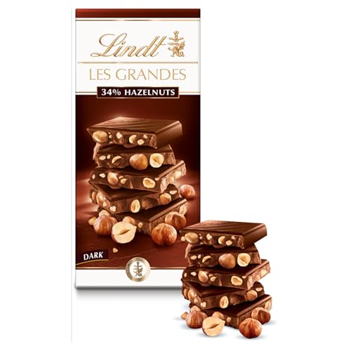 Lindt Les Grandes Dark Chocolate Hazelnut Bar, 150 g