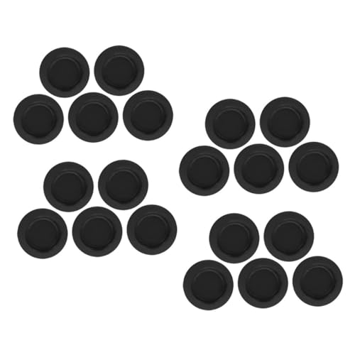 HANABASS 20Pcs Round Rubber Piggy Bank Bottom Plugs Box Closure Plug for Inner Diameter Coin Banks Easy Installation Saving Box Covers for Lidless Piggy Banks
