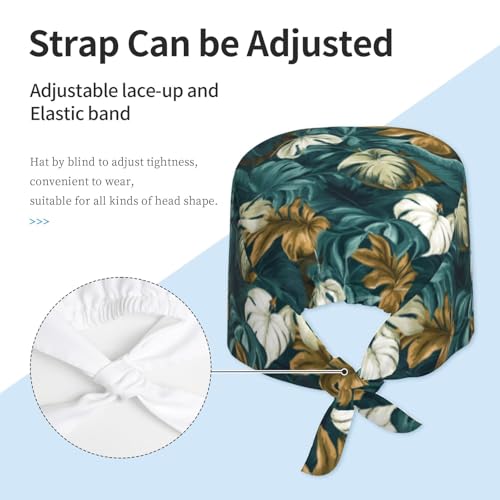 Image of Unisex Adjustable Surgical Sweatband - Elastic Bandage Cap - Scrub Caps for Nurse Working Cap