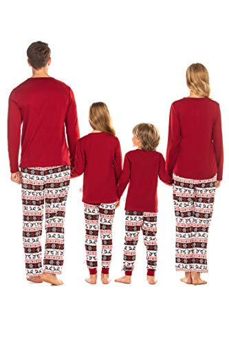 Ekouaer Family Christmas Pajama Set Womens Long Sleeve Sleepwear Pjs Set Soft Two Piece Loungewear Set #TOP5