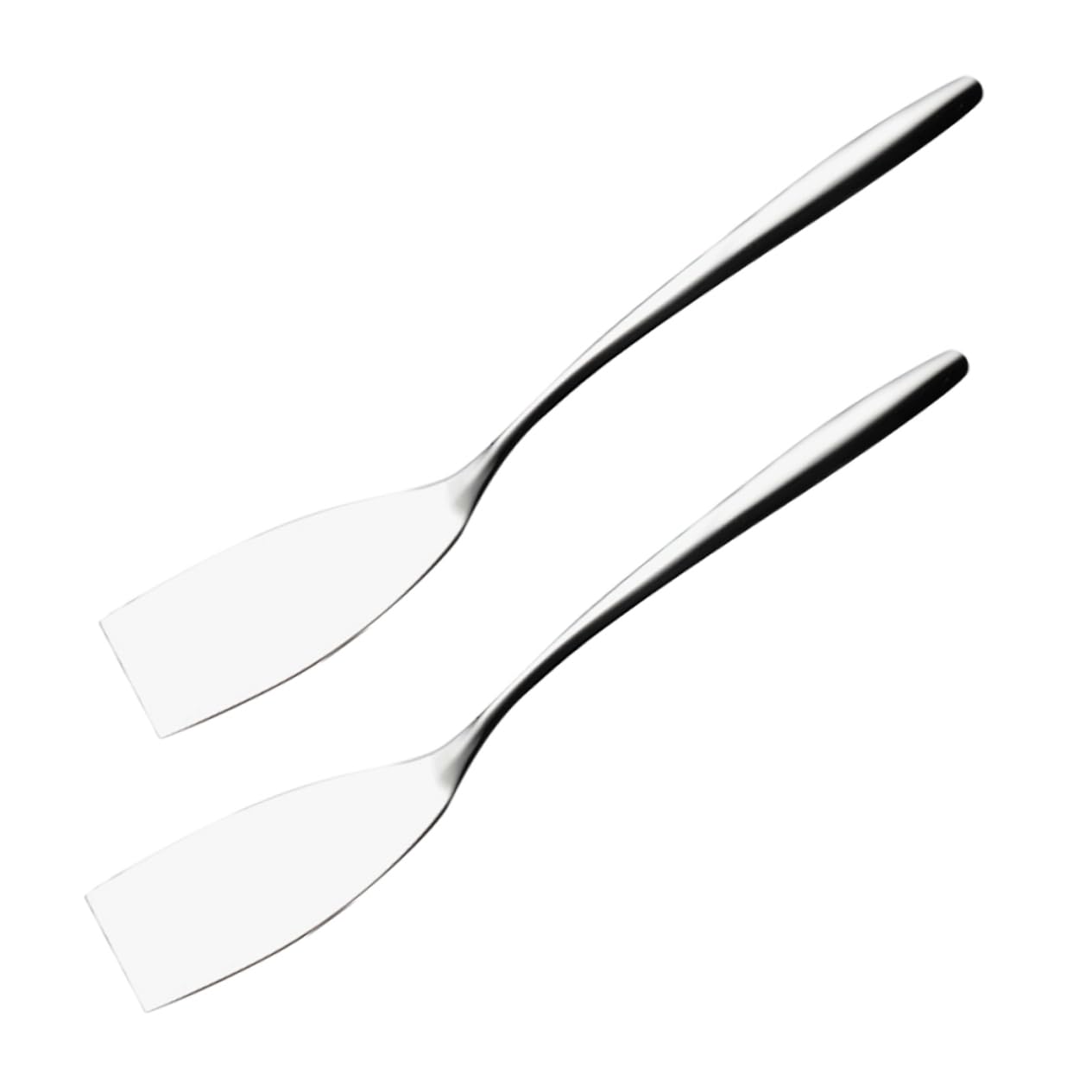 UKCOCO 3 ensembles Spatule À Frire En Acier Inoxydable Pour Steaks Mini-Tournant Pour Petits Steaks Spatules De Cuisson De Viande Graisse De Chef Cuisine Sauté Spatule 2 pièces * 3