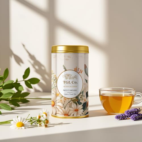 Image of TGL Co.Sweet Dreams Herbal Tea Infusion - 50G Tall Tin Can|Rich in Anti Oxidant | Refreshing | No Artificial flavor | Improve Digestion