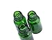 6PCS Verde vidrio del aceite esencial Frascos botella frasco cuentagotas con tapa...