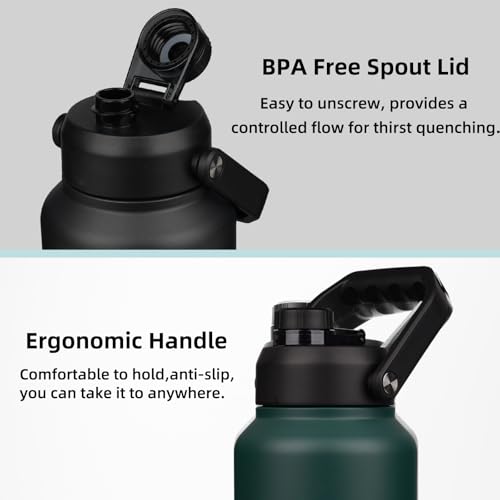 Image of BJPKPK 87oz Insulated Water Bottle, Large Stainless Steel Water Jug
