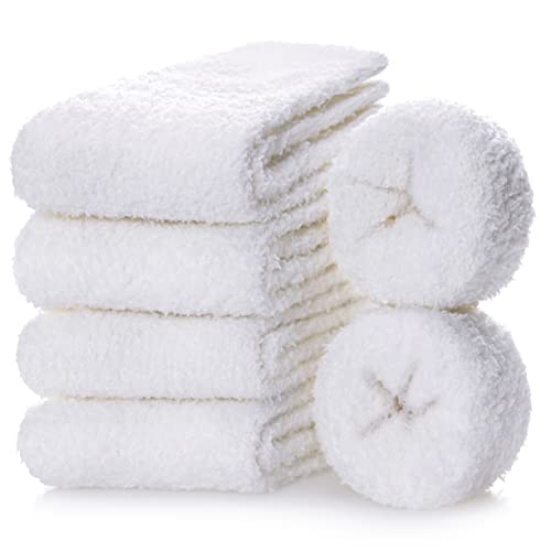 Image of MQELONG Womens Super Soft Fuzzy Cozy Home Sleeping Socks Microfiber Winter Warm Slipper Socks