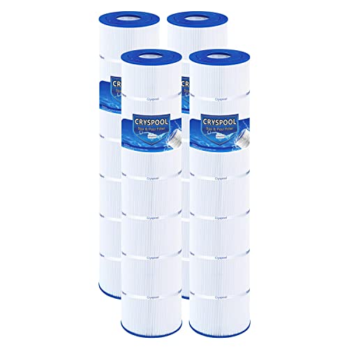 Cryspool® 07113 Filter Compatible with CX1280RE, SwimClear C5025, C5030, C5000, PA131-PAK4, C-7494, C5020, FC-1227, 4 ×131 Sq. Ft Pool Filter Cartridge, 4 Pack