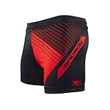 Bad Boy Hyperflow Polyester Competition MMA Mixed Martial Arts Vale Tudo Shorts (Red - Medium)