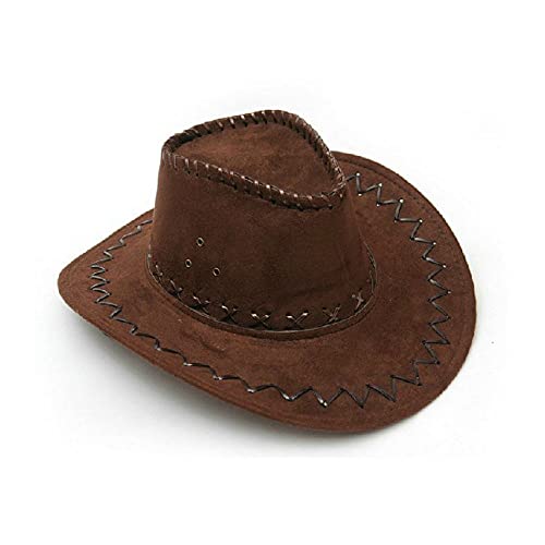 Chapeau-de-Cowboy-Chapeau-de-Cowboy-a-Large-Bord-Chapeaux-de-Cow-Girl-Occidentaux-Chapeau-de-Cowboy-en-Cuir-pour-Enfants-Adulte-Cosplay-Chapeau-de-Soleil-en-Plein-AirMarron-Fonce