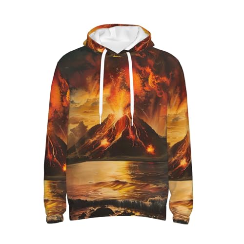 Sweat à capuche volcan décontracté, le pull idéal pour le sport