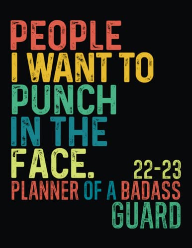Badass Guard │ 2022-2023 Sweary Monthly Calendar Planner: Guard Gag Gifts │ Funny Organizer Diary Book To Dos Notes Password Log Monthly Budget For Appreciation birthday christmas image 2