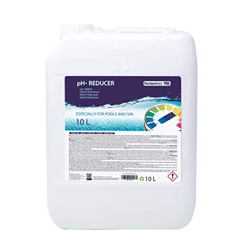 Nortembio Pool pH- Minus 10 L, Reductor pH Natural para Piscina y SPA. Mejora la Calidad del Agua, Regulador pH, Beneficioso para la Salud.