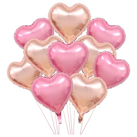 Yumcute Pink Heart Balloons for Parties Cover
