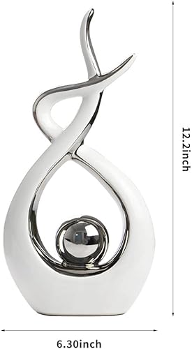 Miniatura 6 de Norrclp - Decoración para el hogar arte abstracto moderno estatua de cerámica decoraciones de centro de mesa para el comedor la sala de estar y la