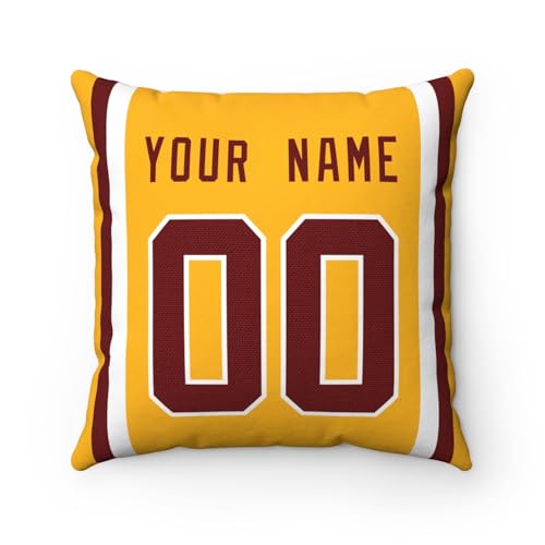 Image of ANTKING Throw Pillow 2 Pack Custom Any Name and Number Personalized Gift for Men Women Boys
