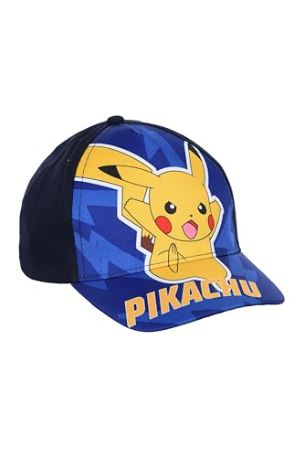 Pokémon Gorro para Niños, Gorra de Beisbol Pikachu, Gorra de Verano Infantil | Azul