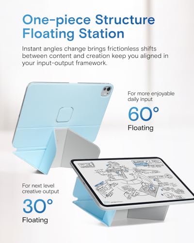 Image of MOFT Dynamic Folio Case for iPad Pro 11-inch(2nd /3rd /4th Generation, 2020 /2021 / 2022), Silm Magnetic Stand Case with 20+ Viewing Angles, Auto Wake /Sleep,Soothing Mist x Misty Cove
