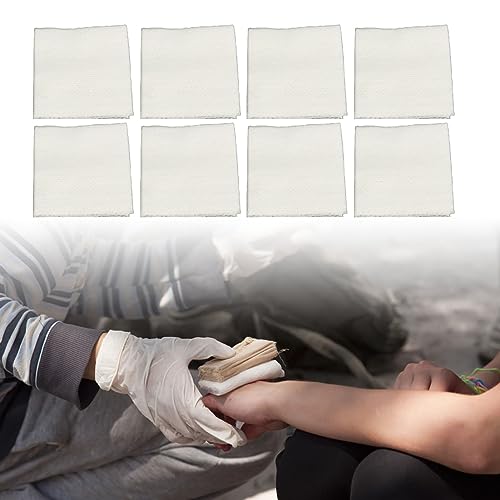 KANASI First Aid Gauze Pads, 100 unidades de gasas no tejidas desechables y estériles, empaquetadas individualmente para kits de emergencia al aire libre y cuidado de heridas miniatura 5