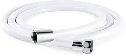 Miniatura 14 de OFFO Manguera de ducha Ultra-Flex, manguera de cabezal de ducha de mano de PVC Premium RV de 138 pulgadas, extensión de mangueras flexibles con Mate