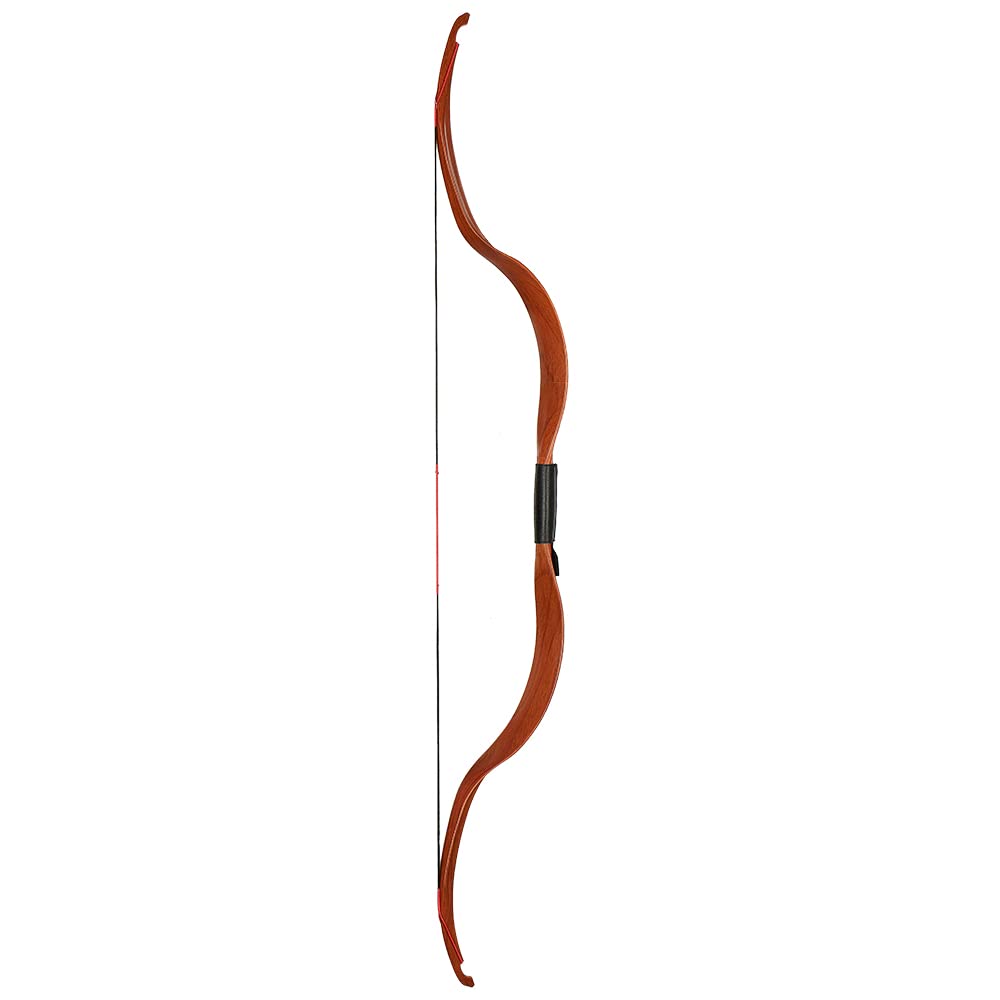 Toparchery Traditioneller handgefertigter Langbogen für Anfänger – 25 lbs Zuggewicht, 47 Zoll, zerlegbar – Ideal für Bogenschießen Einsteiger & Training
