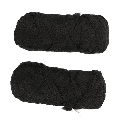 Healeved Hair Accessories 2 Rolls Polypropylene Silk Wig Thread Invisible Hair Extension Wire Non-reflective Non-shiny Soft Smooth for Wig Daily Dress up Clubs Parties