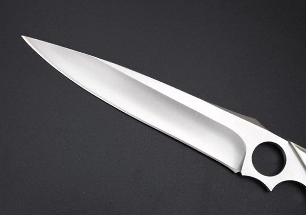 FARDEER Knife 00AS Outdoor Camping Tool Knife, zawiera brązową skórzaną osłonę, narzędzie kempingowe do wędkowania, polowania, aktywności sportowej