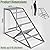 Chicken Perch for Coop with Ladder, Chicken Roosting Bars for Chickens in Coop with Swing Set Wooden Run Accessories Toy Chick Roost Activity Playground for Backyard Farm, Grey