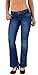 Produktbild ESRA Damen Jeans Jeanshose Bootcut Hose Hüftjeans Damen Schlaghose bis Übergröße B500