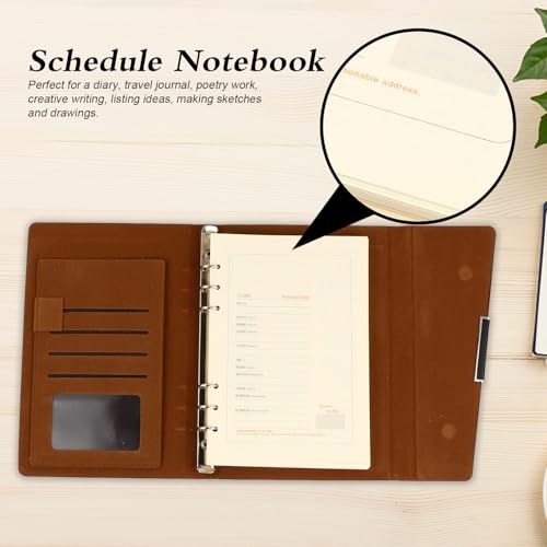 Cuaderno de planificación portátil COHEALI negro con organizador semanal creativo 6