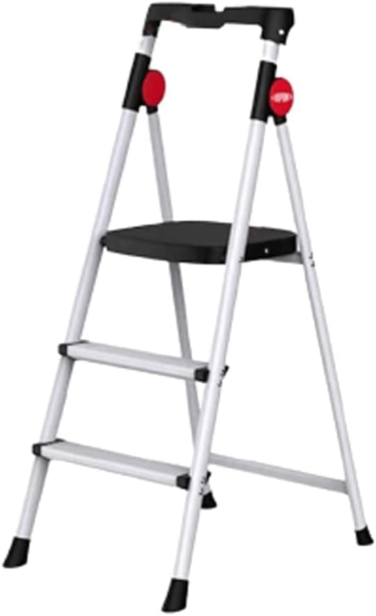 Lightweight Telescoping Ladders Wide Pedals Aluminum Folding Ladder Portable Home Step Ladders 150kg/330lbs