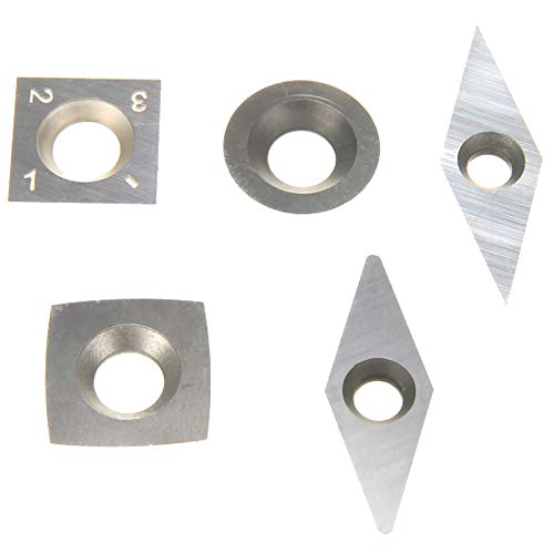 10 piezas insertos de carburo para torneado madera miniatura 3