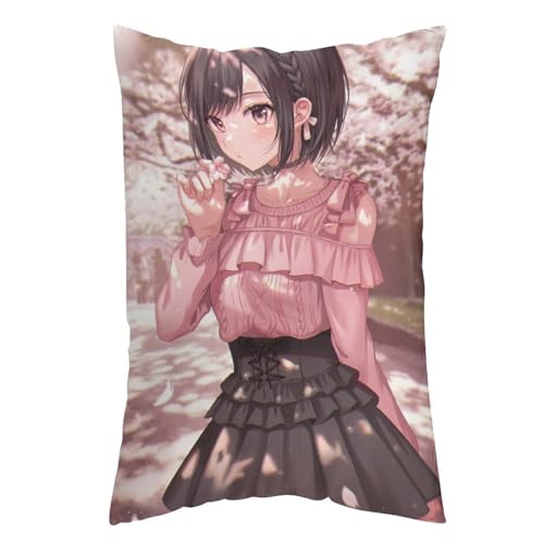 枕カバー 東雲絵名 VTuber ピローケース 76cm*50cm まくらカバー 寝具カバー ファスナー式 抱き枕 クッション 吸汗速乾 静電気対策強化 ソファクッションカバー 快適 肌に優しい 軽量 柔らかい ホテル品質 四節通用 家庭用 アニメ キャラ