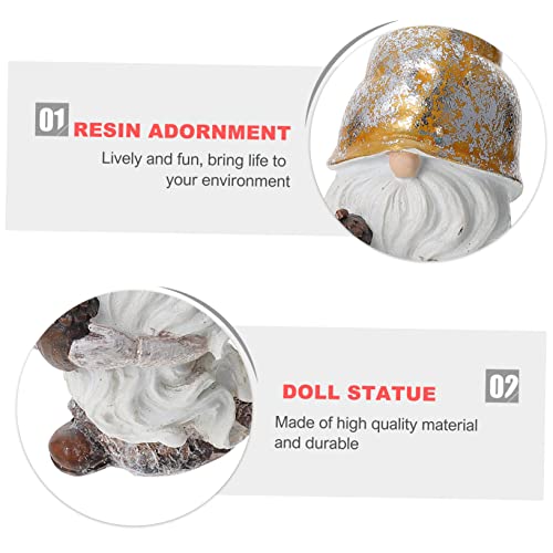 Besportble 1Pc Doll Ornaments Outdoor Lawn Decor Seasonal Gnome Doll Lawn Gnome Figurine Miniature Gnome Figurines Faceless Doll Sculpture Unique Doll Decor Doll Statue Miniature Dolls Manual #TOP2