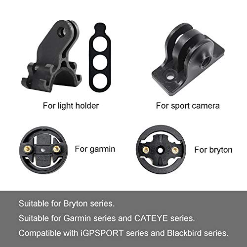 Racefiets Computer Mount Carbon Fiber voor Garmin WAHOO, Bryton, Kilometerteller, Licht en Sport Camera Beugel (Set 1) - Image 5