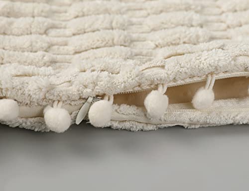 Panod Extra Long Lumbar Pillow Cover 14X36 Boho,Super Soft And Plush Modern Decorative Long Lumbar Pillow Cover Long Body Pillow Case Cushion Case For Bed Sofa Couch Farmhouse Livingroom,Beige #TOP3