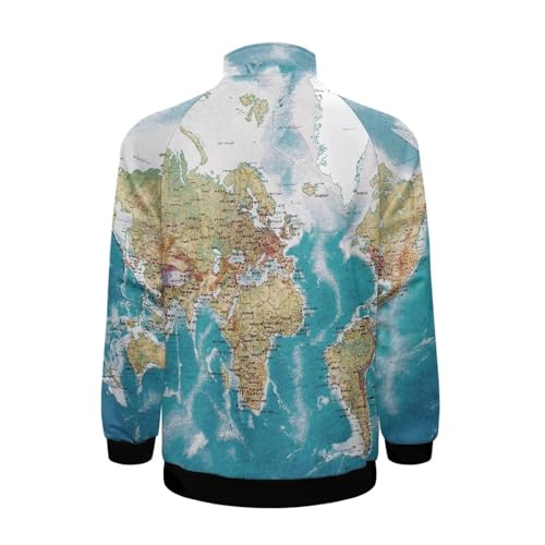 Image of Men's Lightweight Jackets Casual Full Zip Fleece Jacket Men Coats Fashion Long Sleeve Sweatshirt