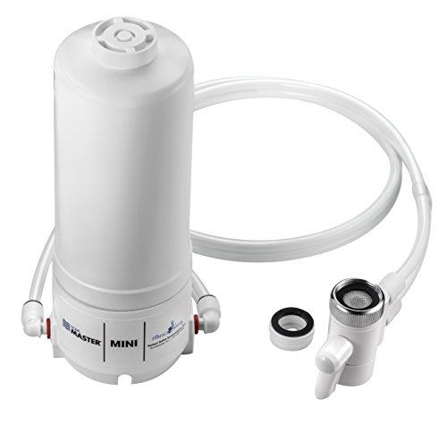 Home Master HM Mini Sinktop Faucet Filter, White