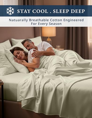 Image of LANE LINEN Cotton Bed Sheets Full 100% Egyptian Cotton Sateen - Linen | Pink Full Size Sheets - 4-Piece Set, For Guests And Everyday Use, For A Silky Hotel-Style Bed, Guest-Ready Comfort
