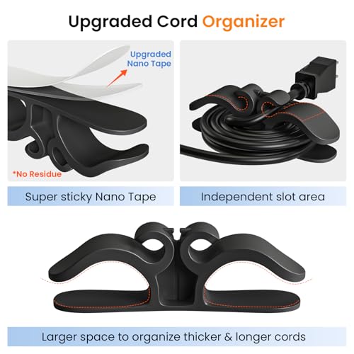 Image of Cord Organizer for Appliances,Cord Wraps for Electrical Cords,6 Pack Stick- Winder for Kitchen Appliances, Compatible with Mixer, Coffee Maker, Blender, Air Fryer,Kitchen Appliance Cord Organizer