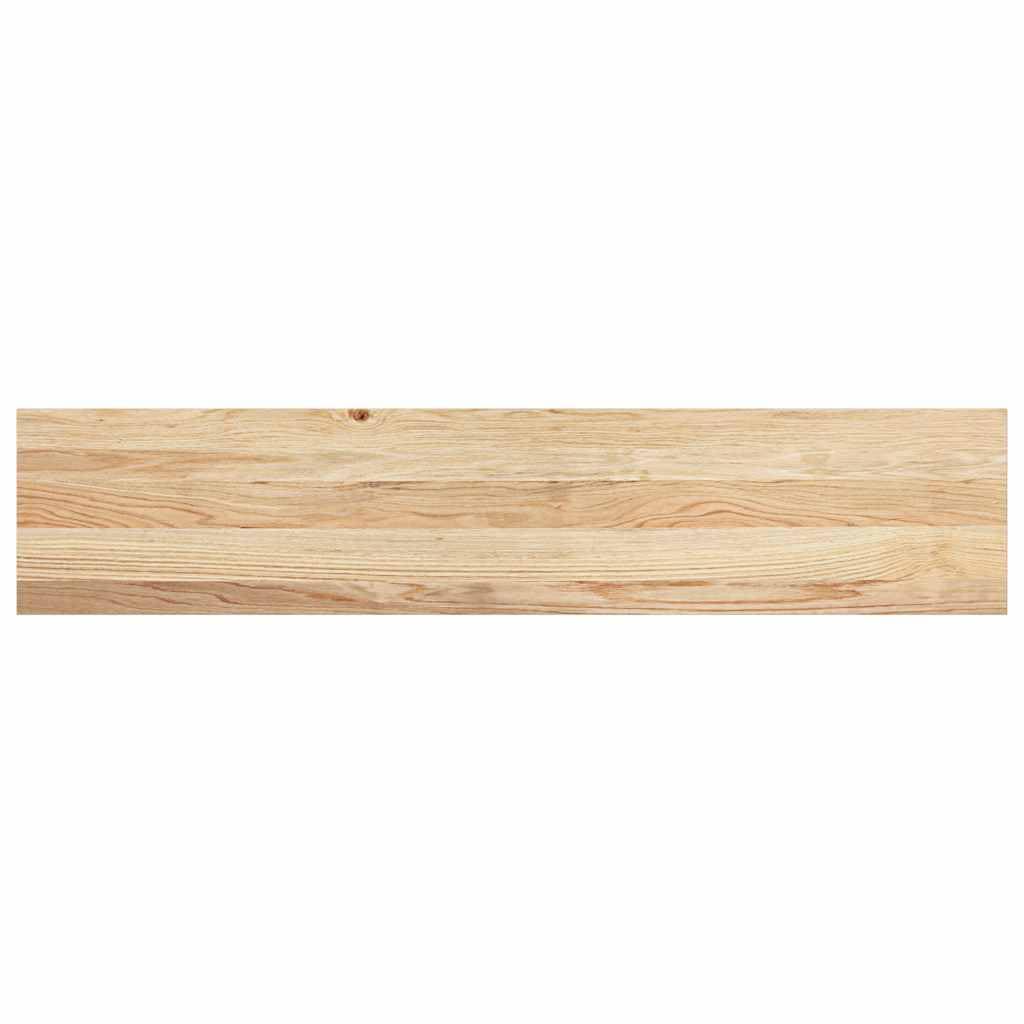 Stopnie schodowe, 2 sztuki, nieobrobione, 120 x 25 x 2 cm, lite drewno, dąb, wszechstronne jako parapet, antypoślizgowe, odporne na zarysowania, nadają się do schodów drewnianych, schodów