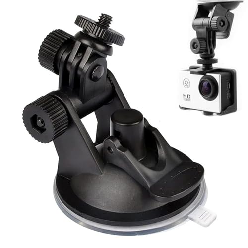 Image of 2 Pack Dash Cam Suction Cup Mount with 1 /4 Screw Thread Windshield Camera Holder Stand for Car Dashcam GPS Driving DVR Action Camcorder Phone Bracket Video Recorder