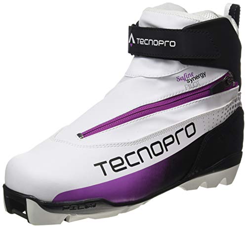 Tecnopro Damen Safine Synergy Pilot Skilanglaufschuhe, weiß/Schwarz/pink, 5