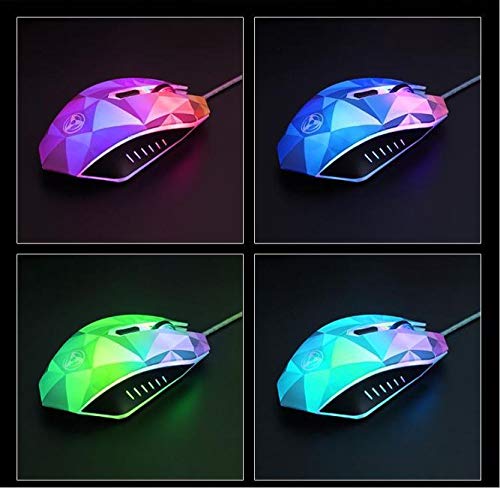 Zeerkeers Wired Gaming Mouse 6 Buttons Dazzle Color Diamond Edition Computer Mice, 4 Adjustable Dpi Up To 2400, Comfortable Grip Ergonomic Mouse For Laptop Pc Computer Games & Work #TOP7