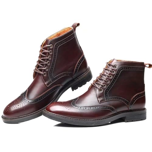 Image of Arkbird Mens Chelsea Boots, Stylish and Comfort Leather Chukka Ankle Boots with Zipper
