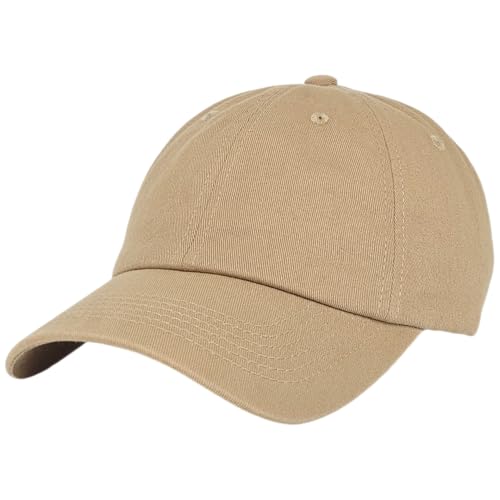 E BY ELIDAN Dad Hat Low Profile Cotton Baseball Cap Khaki