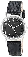 Timex 34 mm Marlin Mechanical, Silver/Black/Black, One Size, 34 mm Marlin Mechanical